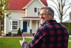 man buying a house